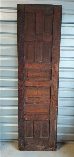 Antique 1895 Solid Wood Interior Door
