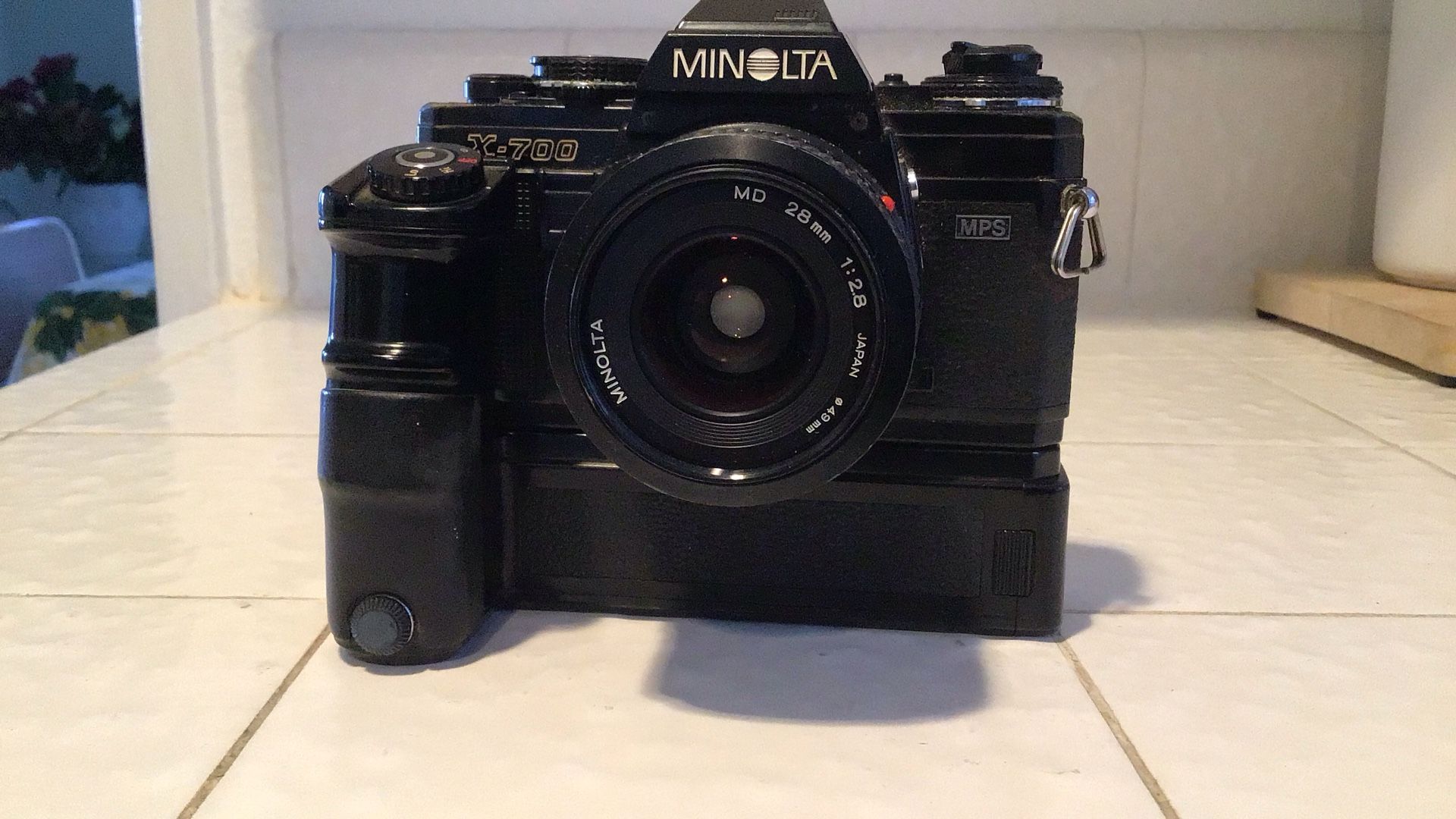 Minolta X-700 With Drive And 28mm Lens