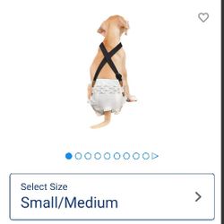 NWT Dog Diaper Suspenders - S/M