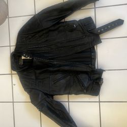 Harley Davidson Hein Gericke Leather Jacket 38 Woman Medium
