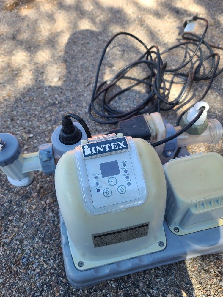 INTEX Krystal Clear Saltwater Pool System 2 Stage Filter CS8110 15k GAL