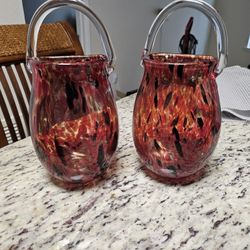 New Set Of 2 Vases Or Wall Mount Holders Beautiful