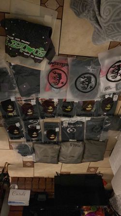 Dm me for prices, bape shirts, essential hoodies, essential sweats, chrome heart shirt, balenciaga shirt, lululemon jacket, sp5der hoodie, hellstar sh