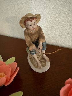 Young Boy Fishing by Lefton