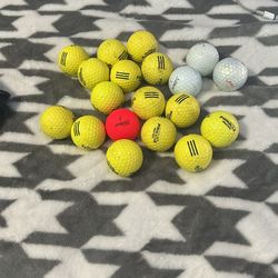 20 barely used golf balls