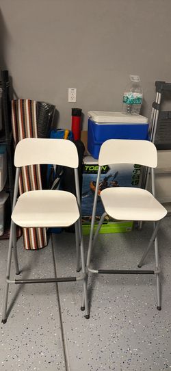 Set of 2 Foldable Bar Stools