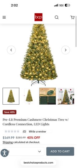 Pre-lit Christmas tree