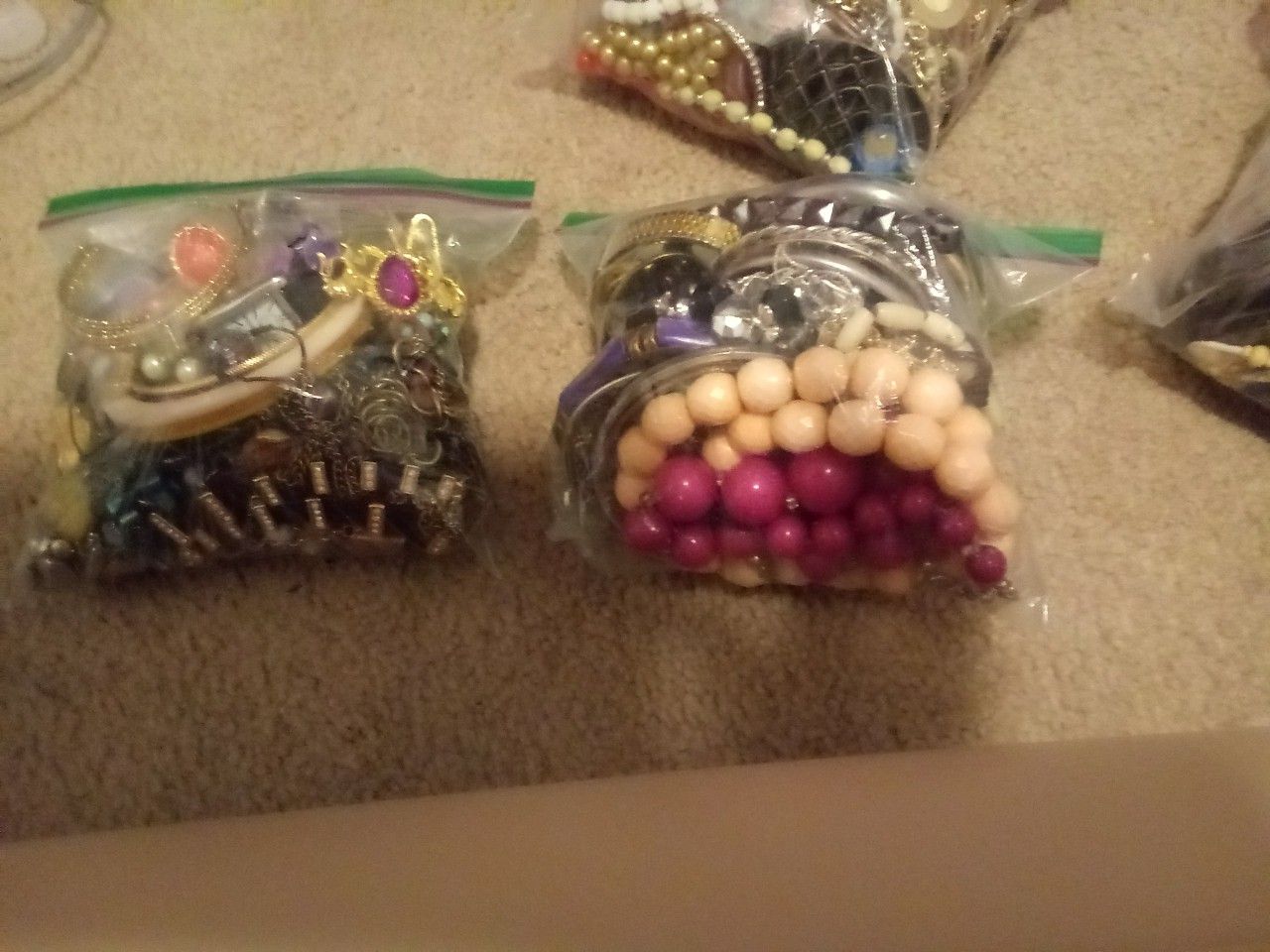 Assorted bags of jewelry all good jewelry