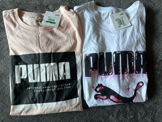 2 Mens New Size Large Puma Short Sleeve T Shirts