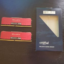 16GB RAM - Crucial Ballistix 2x8GB DDR4-3600 CL16