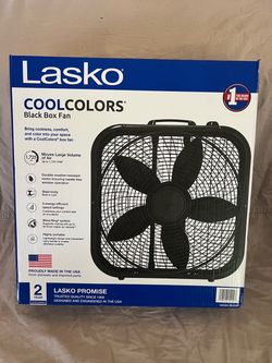 Lasko CoolColors Black Box Fan