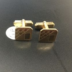 Vintage Cufflinks Gold Filled Art Deco Geometric