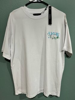 AMIRI Floral Logo Oversized T-Shirt – White