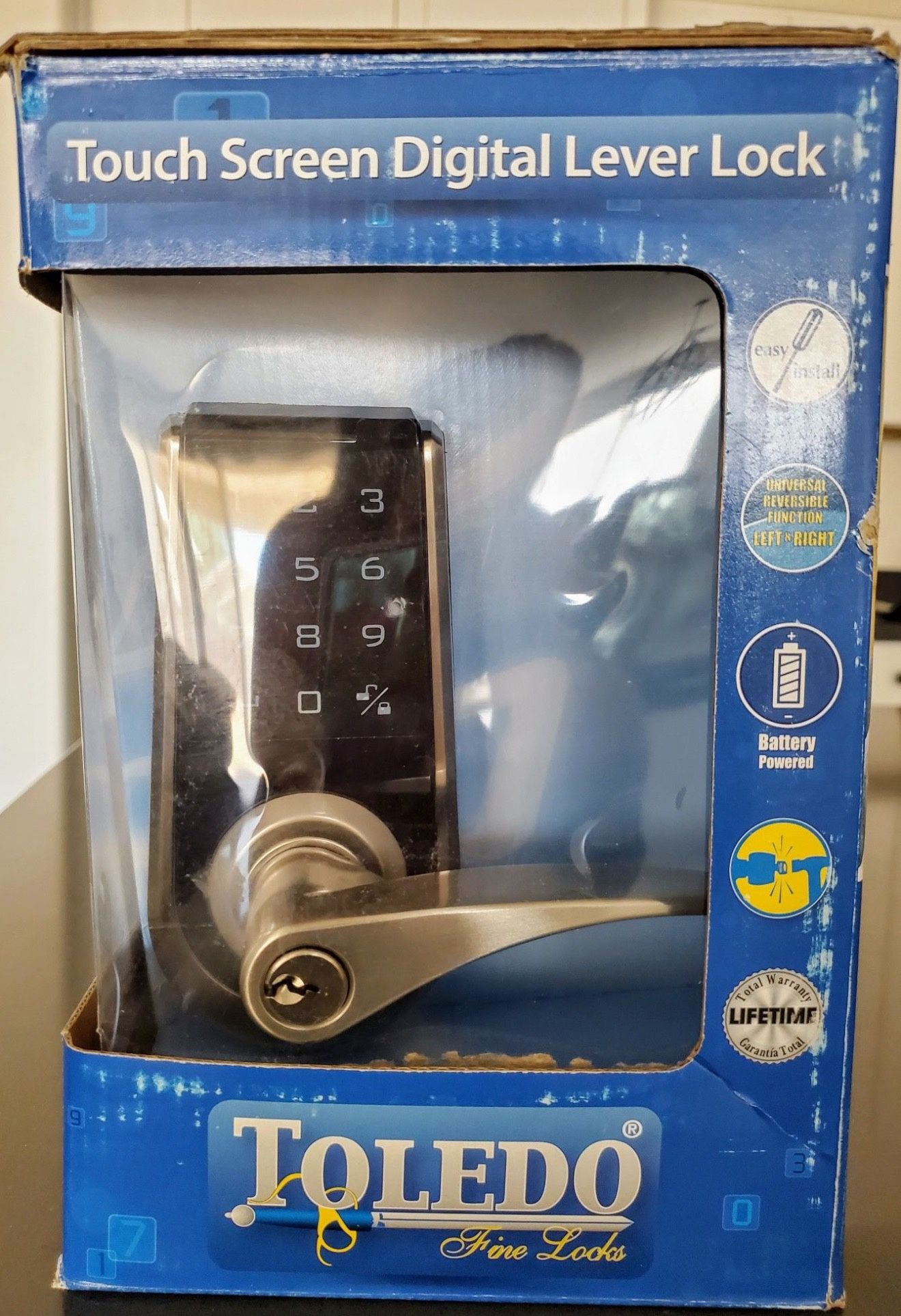 Toledo Touch Screen Digital Lever Lock