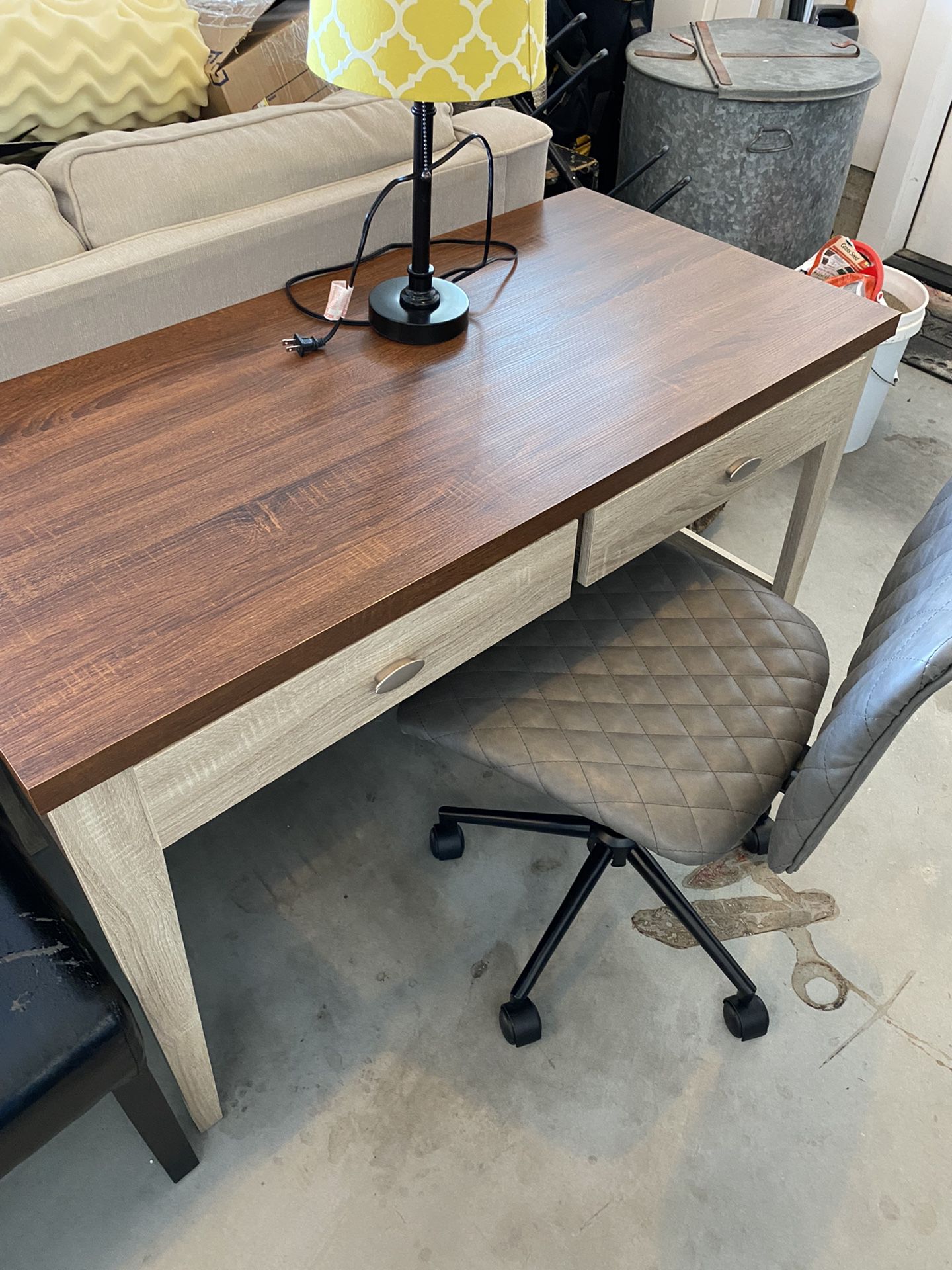 Nice Desk And Chair   56 Inches Wide   