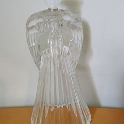 Vintage Deplomb Crystal Angel Candlestick Holder 7"x4"x4"