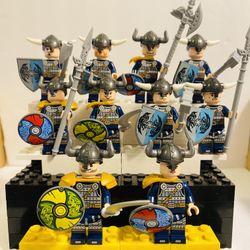 Viking Soldiers Army Minifigures | New Custom LEGO Compatible Toys