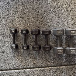 Hex Dumbbell Set – 110 lbs Total