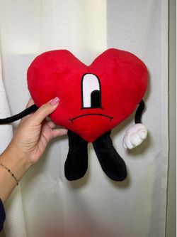 Bad bunny plush heart