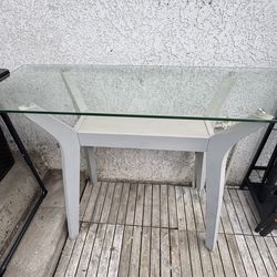 FREE GLASS CONSOLE TABLE