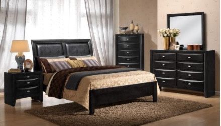 EMILY BLACK BEDROOM SET! WE SELL FOR LESS