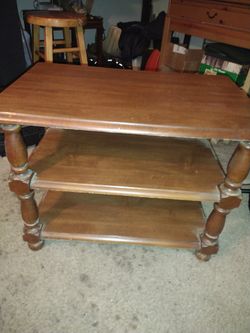 Pair Of Wooden End Tables Perfect Condition