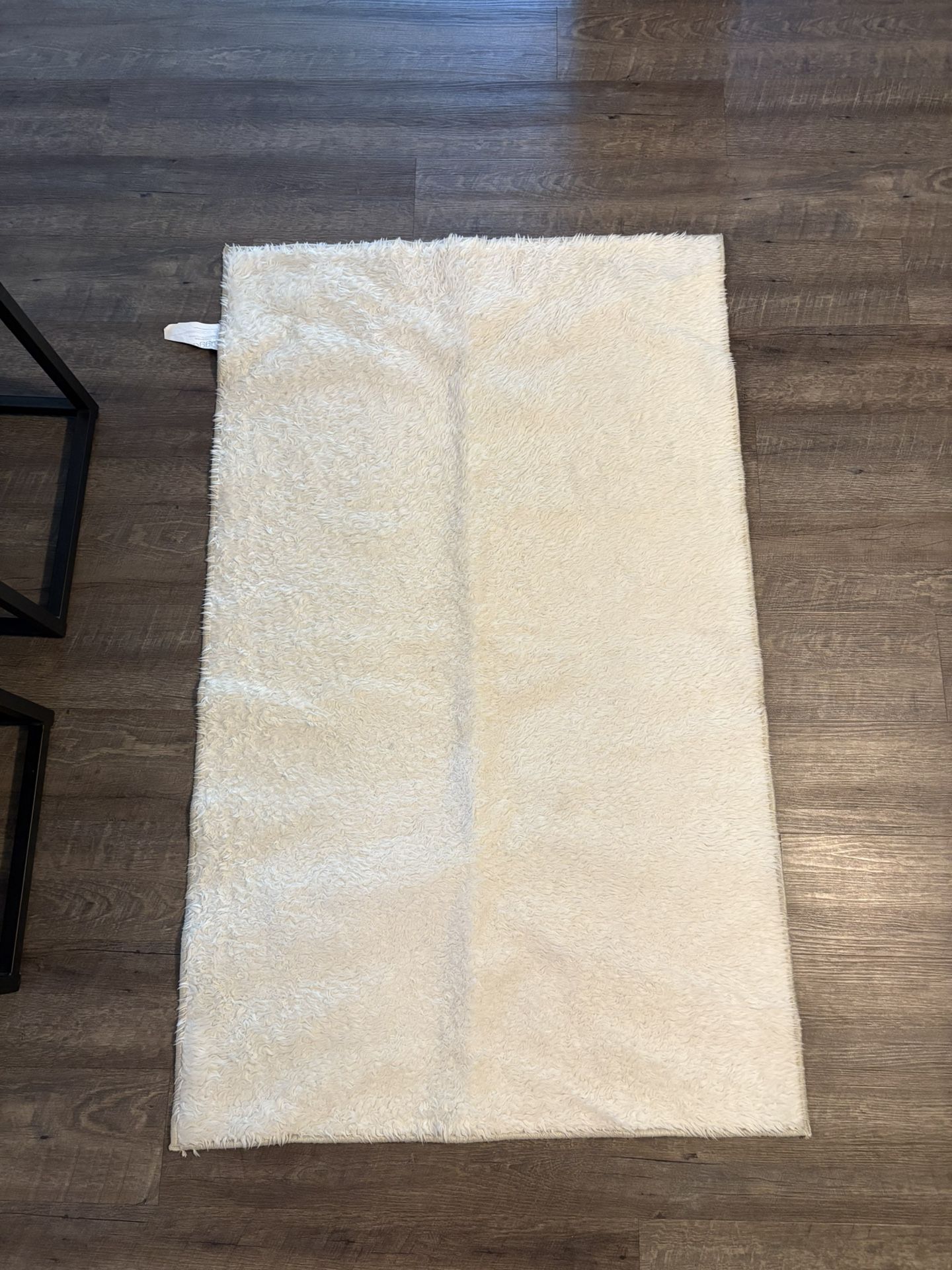 Ruggable, Polar White Plush Rug Cover, 3x5