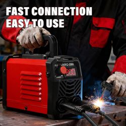 Mini Welder,Stick Welder 200A, 20PCS Rods,Portable Welding Machine,110V Welding Machine, ARC Welder Machine, ARC200 IGBT Inverter Welder with Hot Star