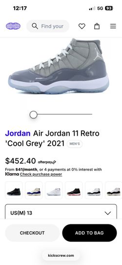 Cool grey 11s