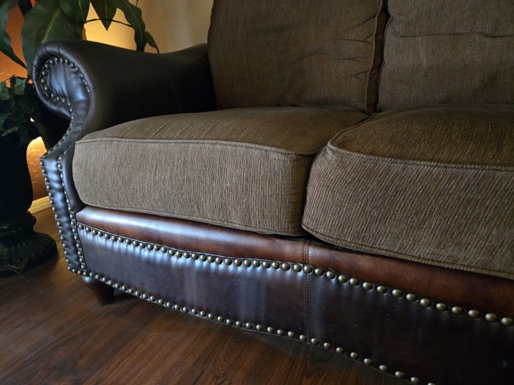 2 Elegant Brown Couches $600