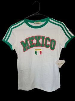 Mexico White Graphic Tee