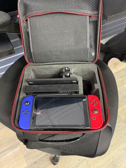 Nintendo Switch HAC-001 with 2 Joy-Cons, Dock, All Cords and Carry Case