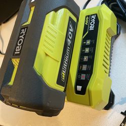 40v Ryobi battery and charger
