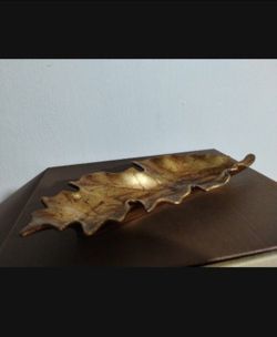 FREEMAN & MCFARLIN ART - POTTERY GOLD LEAF 10"×4" - AQ10