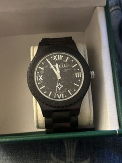 Brand New Hand Made Wooden Bewell Watch 