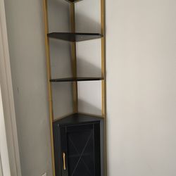 Corner Shelf Stand, 71in tall