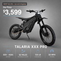 Talaria XXX Pro - BRAND NEW 2026