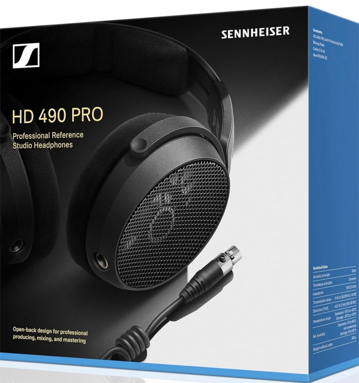 Sennheiser HD 490 Pro Plus Open Type Studio Monitor Headphones