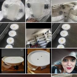 Heavy Duty Flower Pot Trays ALL DIFF SIZES( Wheeled Or Stationary Legged)