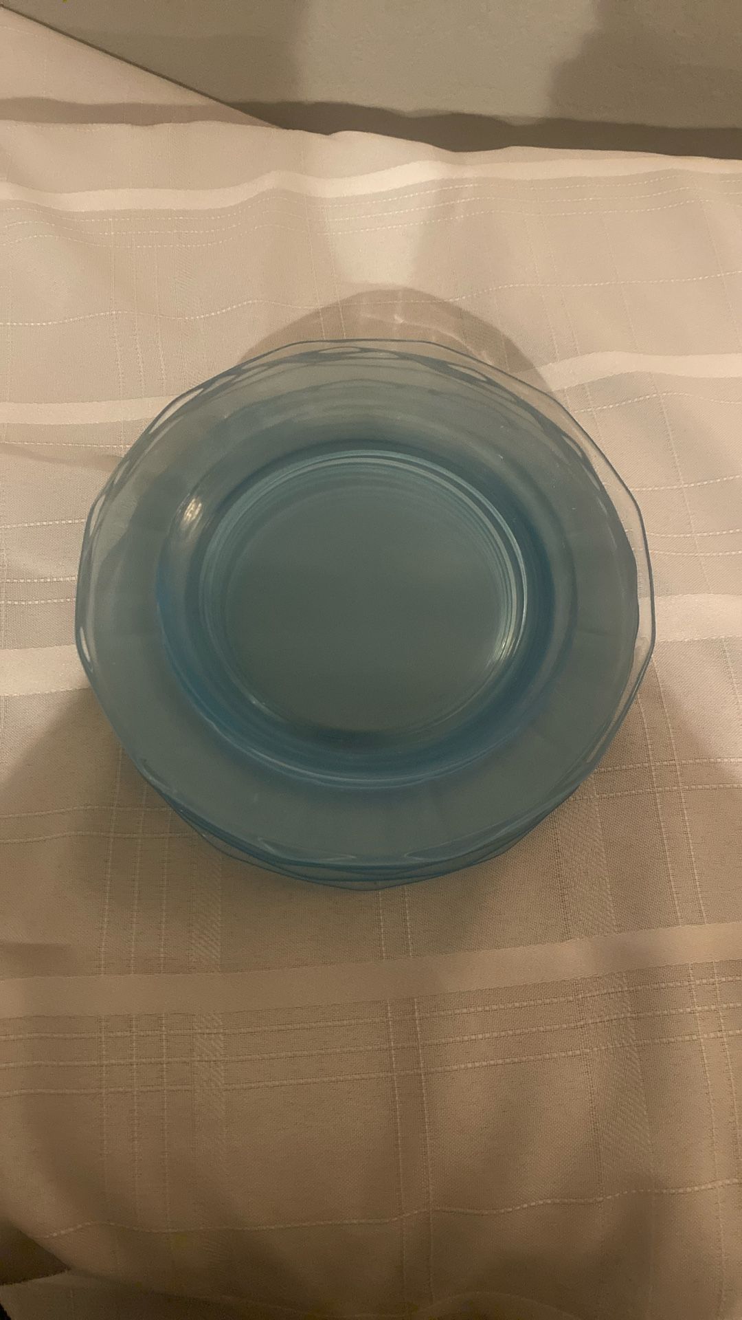 Fostoria Fairfax Blue Salad Plates