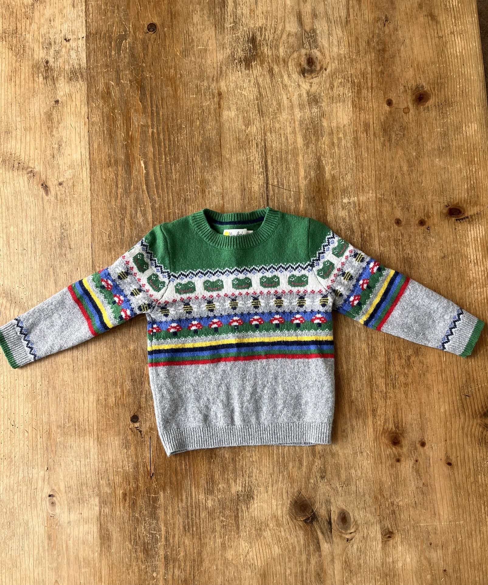 Mini Boden Frog Sweater 