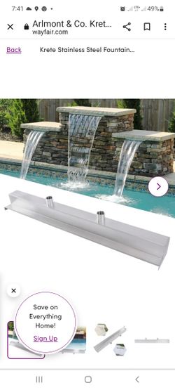 36 Inch Sheer Descrnt Water Fall