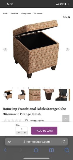 Home Pop Ottoman, Brand New in Box
