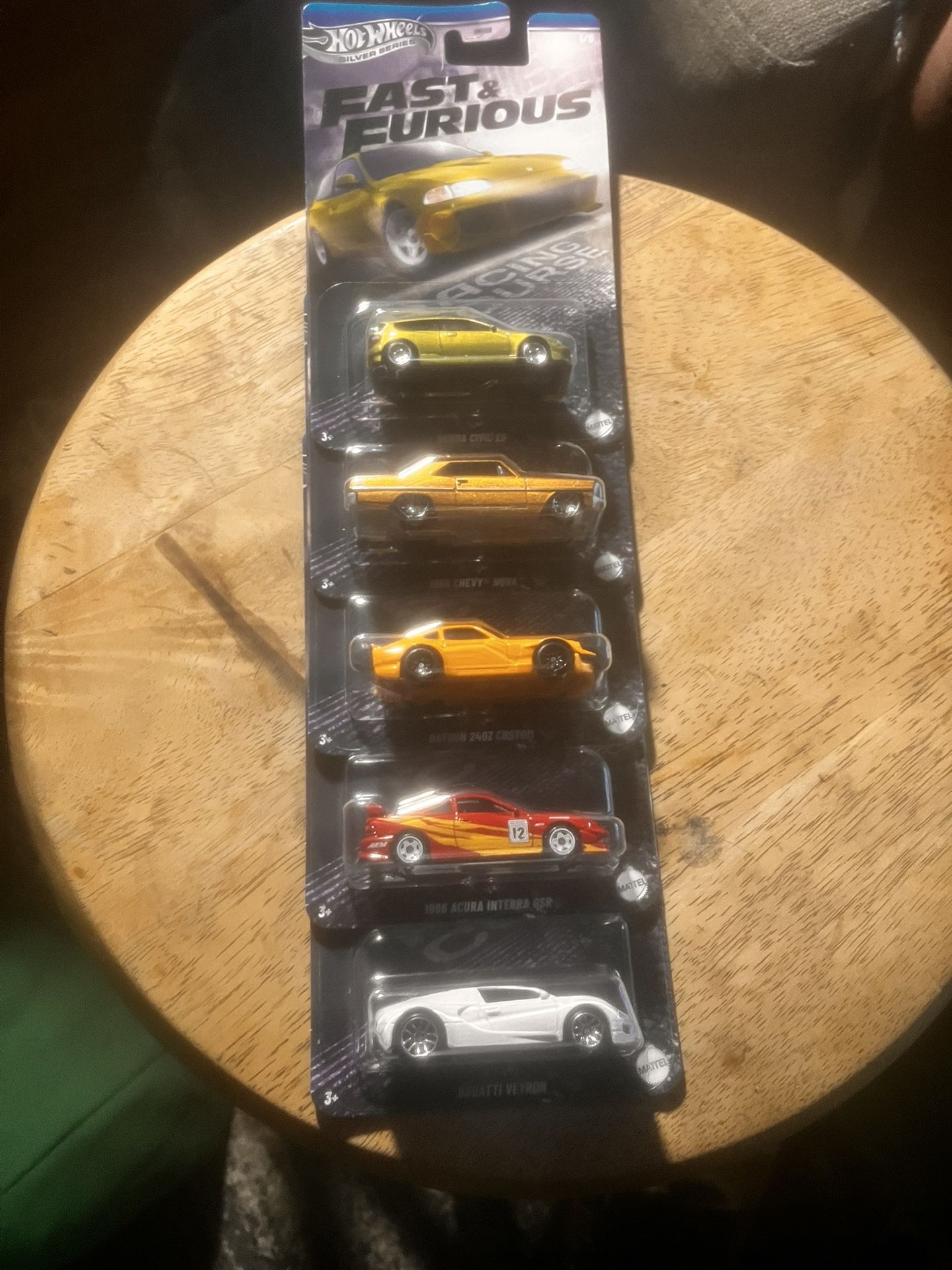 fast and furious silver series hotwheel set 
