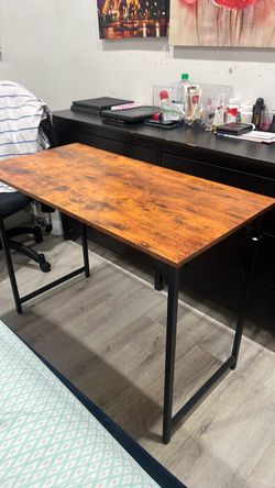 Industrial Wood and Metal Desk
