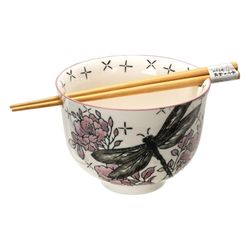 Urban Tokyo - 18oz 5"D Donburi Bowl With Chopsticks Set