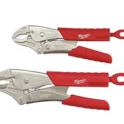Milwaukee Torque Lock Curved Jaw Locking Pliers Set (2-Piece)
