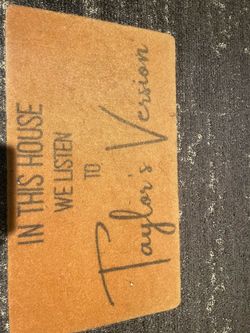 Taylor Swift themed mat today only