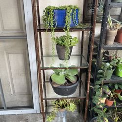 Metal glass stand