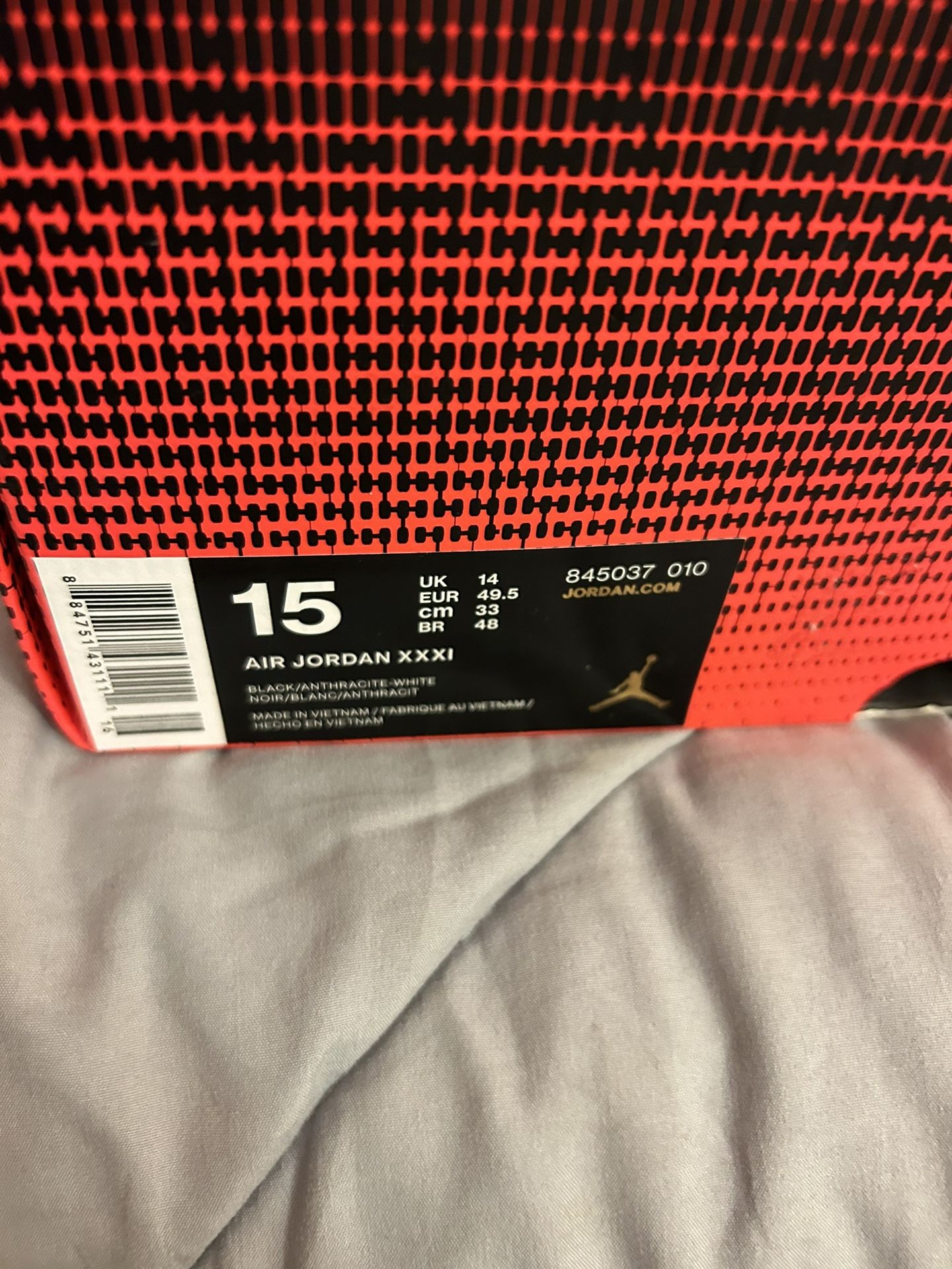 Jordan 31size 15